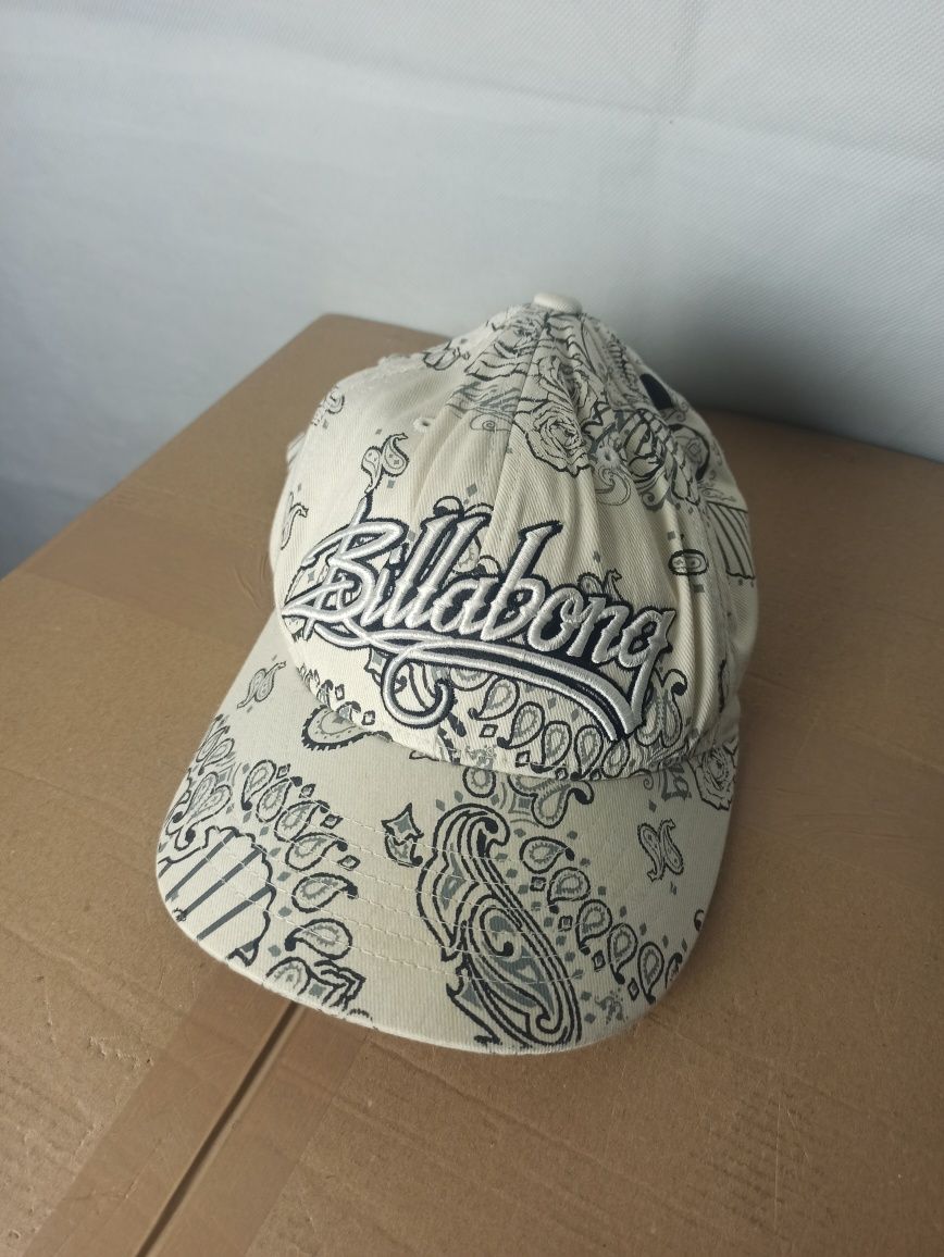 Rare Billabong bandana print hat vintage czapka z daszkiem y2k