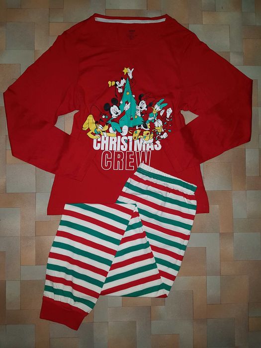 Новогодний домашний комплект Микки Маус, пижама Primark, Disney XS р-р