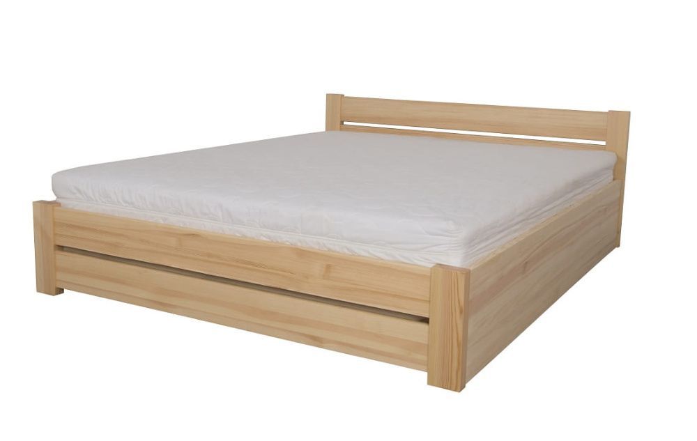 Łóżko drewniane PODNOSZONE Ametyst 4/3 sosnowe 160x200 podnośniki gaz