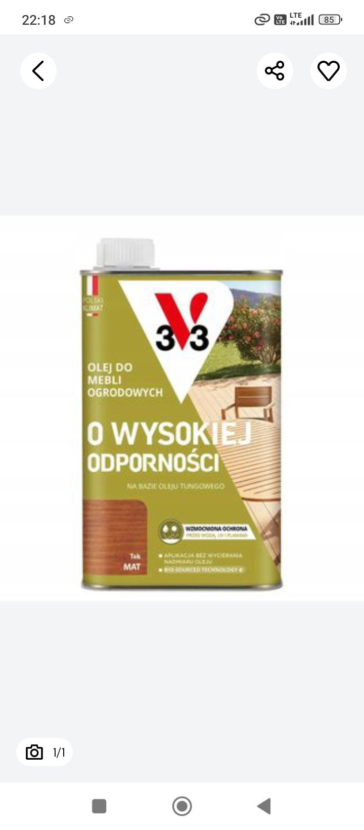 V 33 olej do mebli bezb i tek