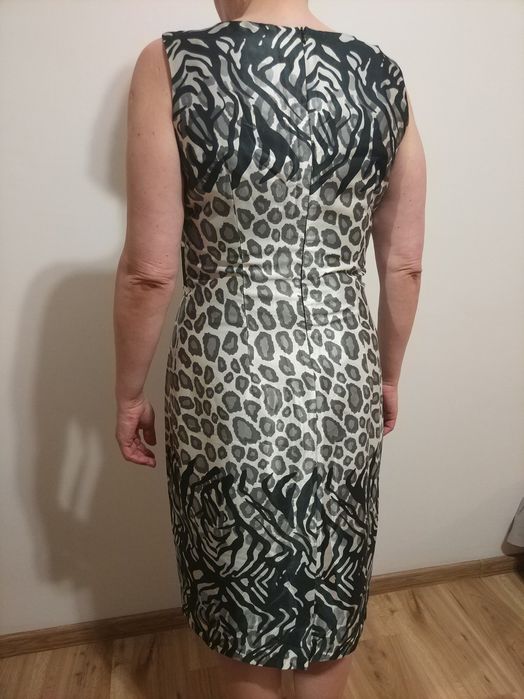 Sukienka elegancka panterka rozmiar 42
