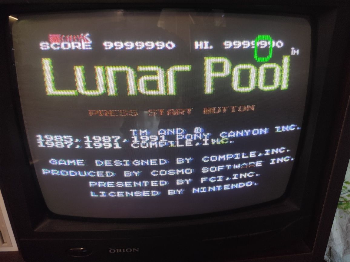 Lunar pool Nintendo Nes