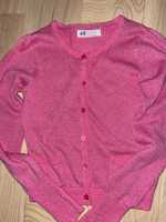 Sweter błyszczący brokatowy świąteczny r. 110 - 116 H&M
