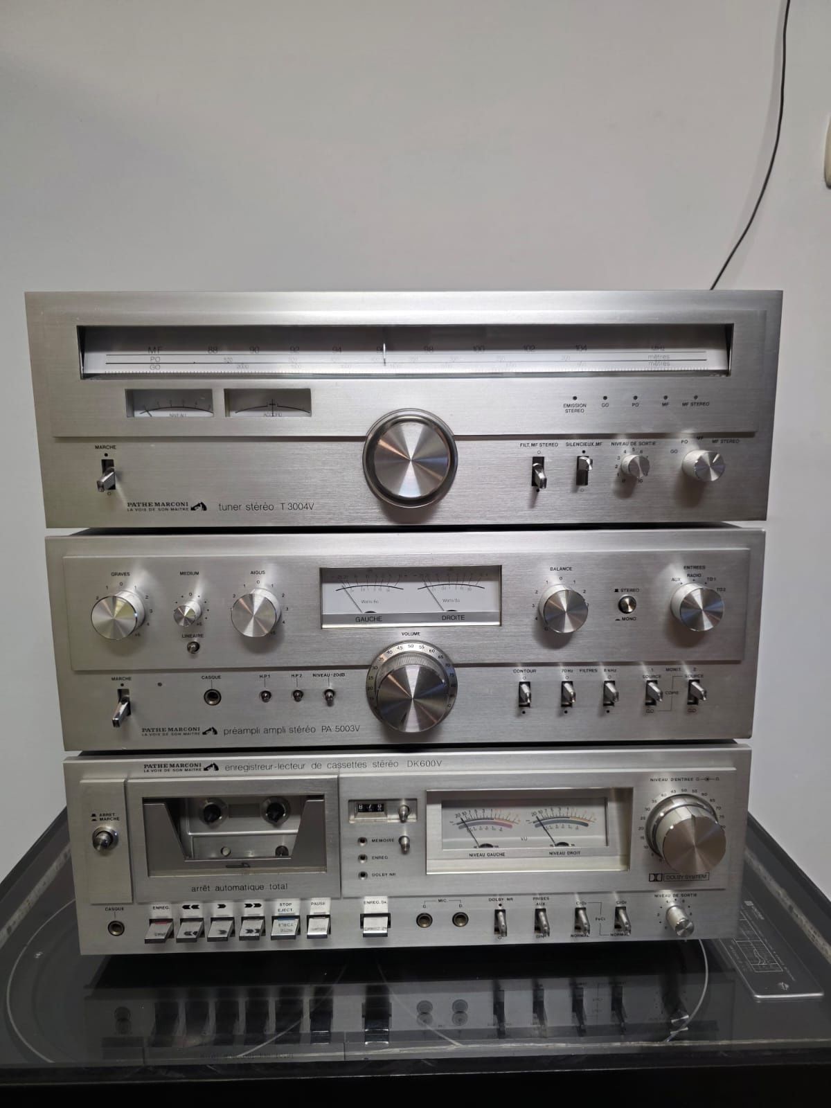 Wieża HiFi Vintage Pathe Marconi