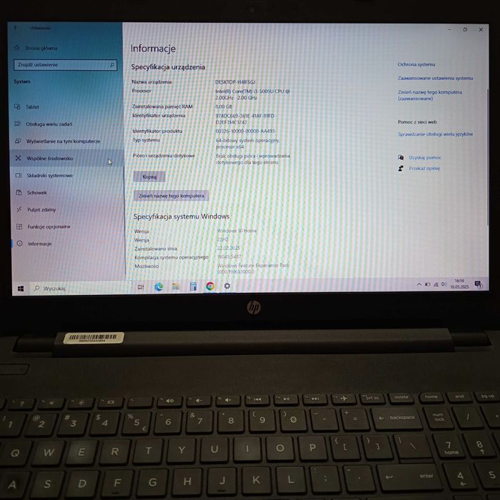Laptop HP 250 G5 8GB 240GB SSD Nowy Dysk i Bateria