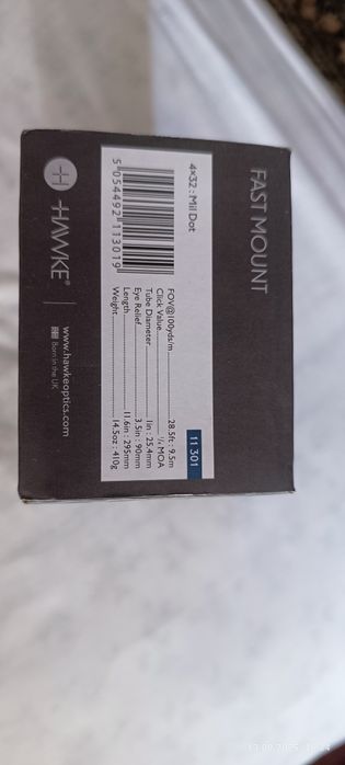 Продам оптичний приціл HAWKE Fast Mount 4x32 сітка Mil Dot ( 11301)