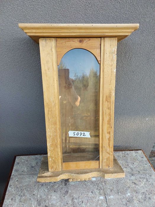 S072 Skrzynia obudowa starego zegara szafka kapliczka surowa