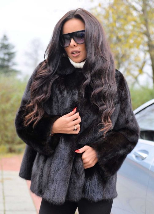 Норковая Шуба Италия Шикарная Элитная модель Saga Furs