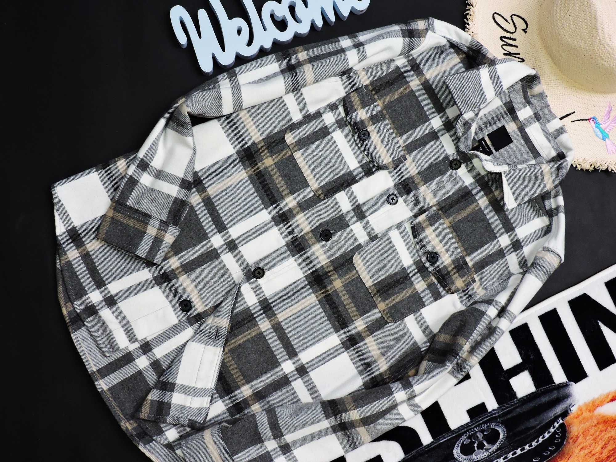 H&M Męska koszula flanelka krata S