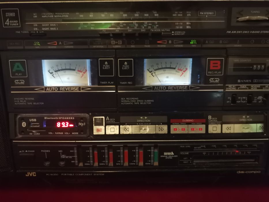 Бумбокс магнитофон JVC PC-W350U