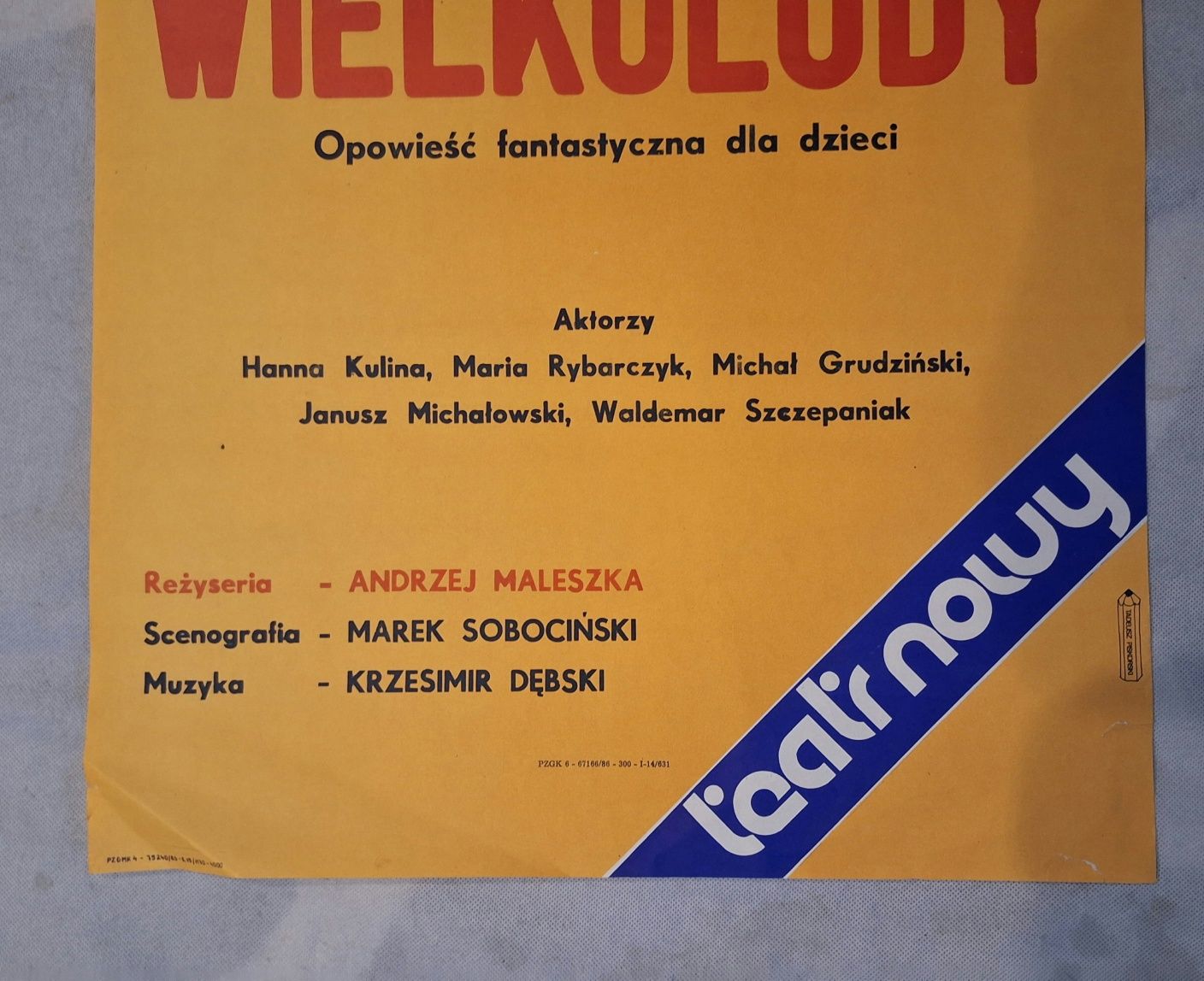 Plakat Teatr Nowy - Andrzej Maleszka - Wielkoludy