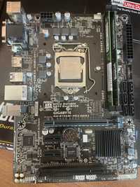 Gigabyte b150m-hd3-ddr3 + Intel pentium g4400 + ram