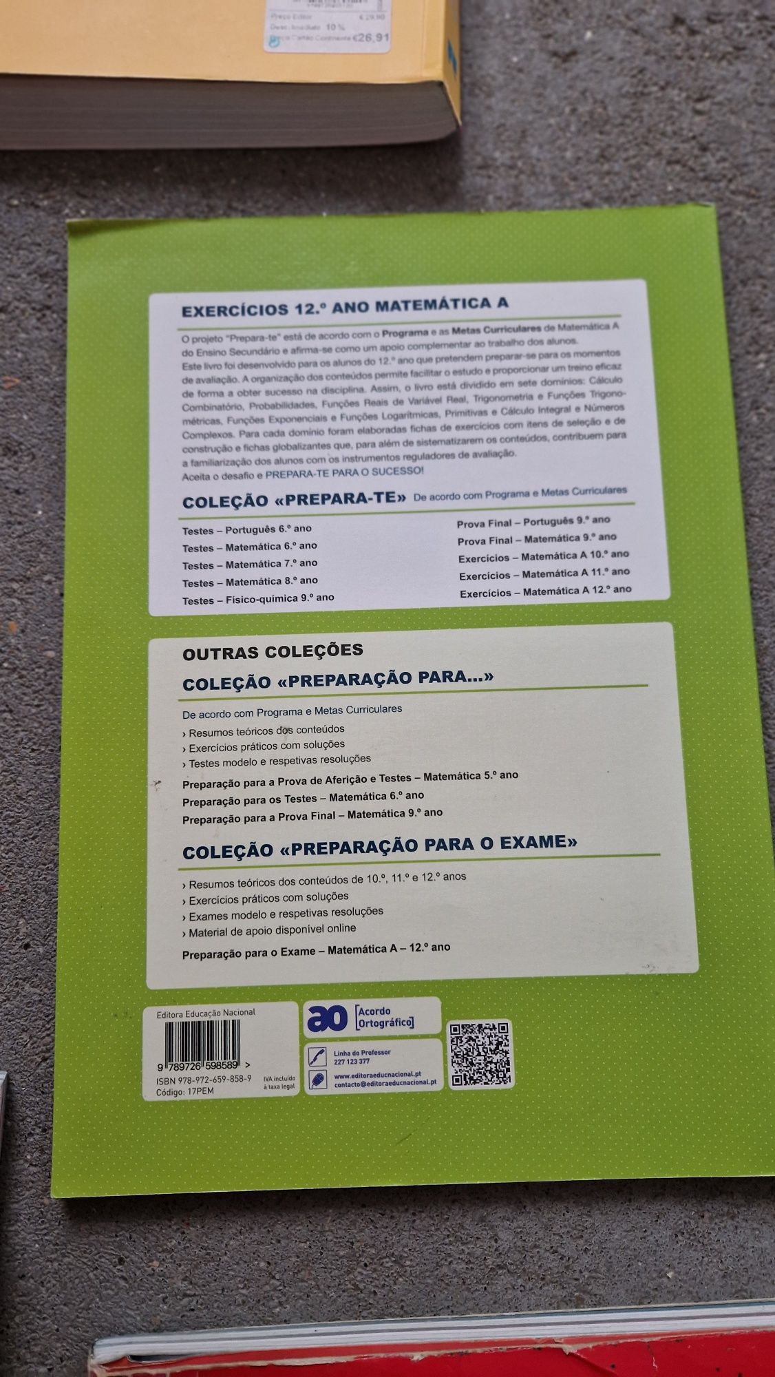 Livro Matemática A 12 ano