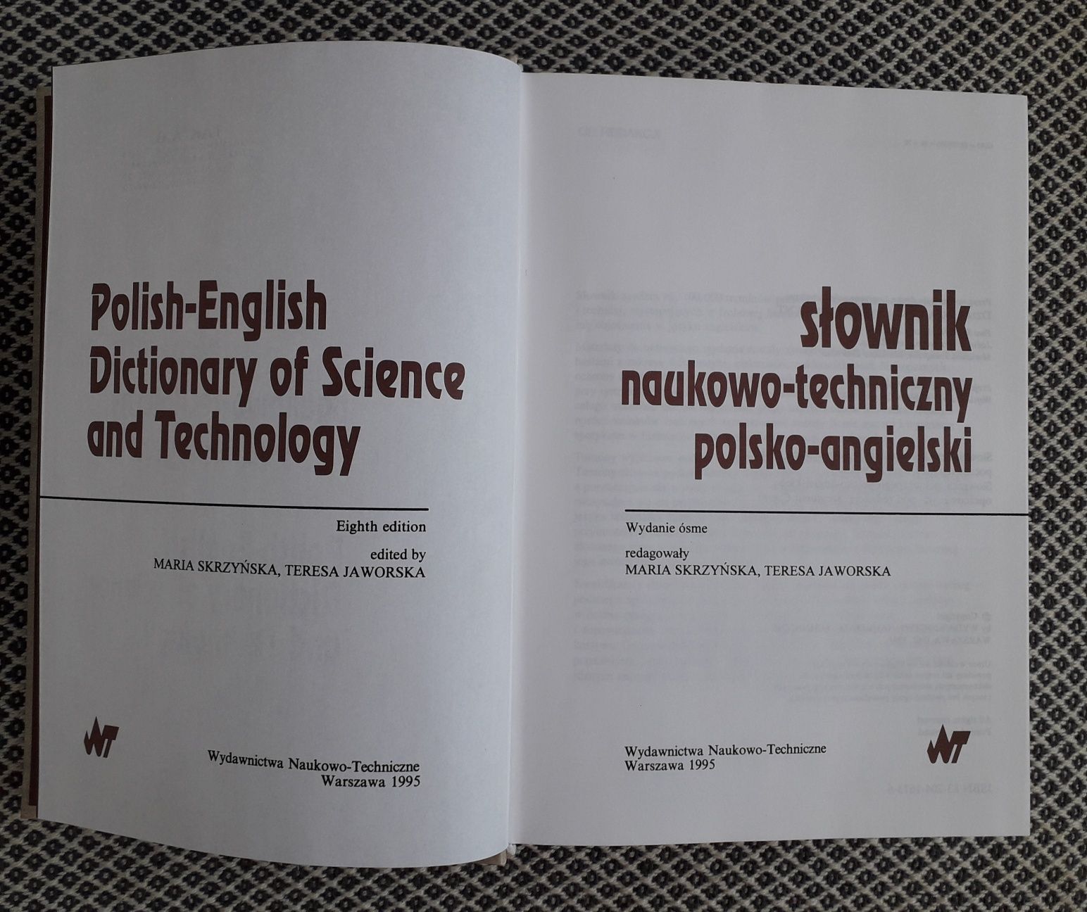 Słownik naukowo-techniczny polsko-angielski M. Skrzyńska T. Jaworska