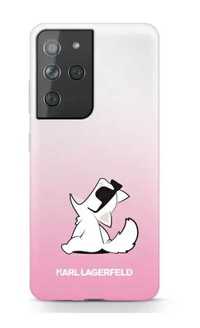 Plecki Etui Karl Lagerfeld Samsung Galaxy S21 Ultra różowy