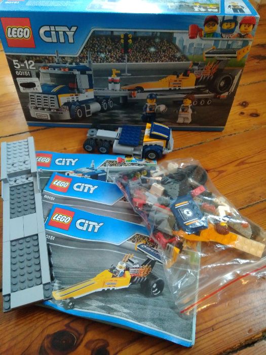 Lego City 60151 Klocki Transporter dragsterów