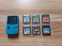 GameBoy Color com Bolsa e Jogos