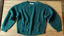 Zielony sweter H&M z moherem