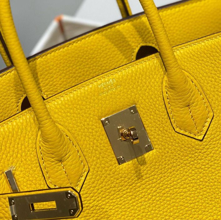 Birkin 25 Yellow Togo