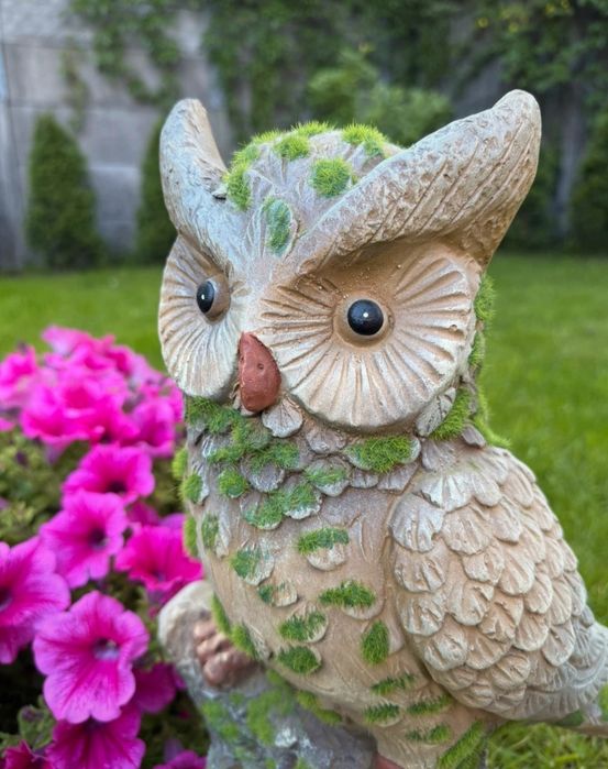 Sowa Ceramiczna Dekoracyjna o Wysokości 50cm