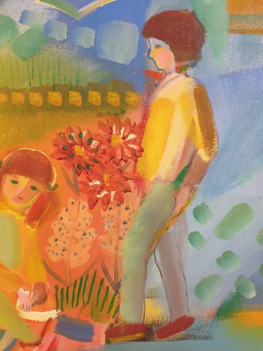 Obraz 105x80 cm olejny duży z sygnaturą autora