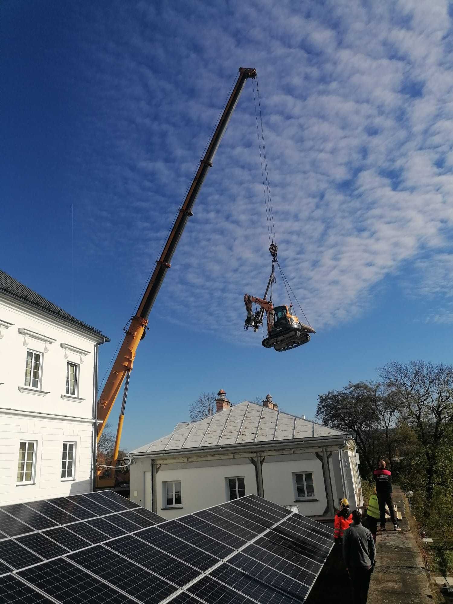 Wynajem dźwig 30-130 ton, podnośnik koszowy zwyżka hds usługi dźwigowe