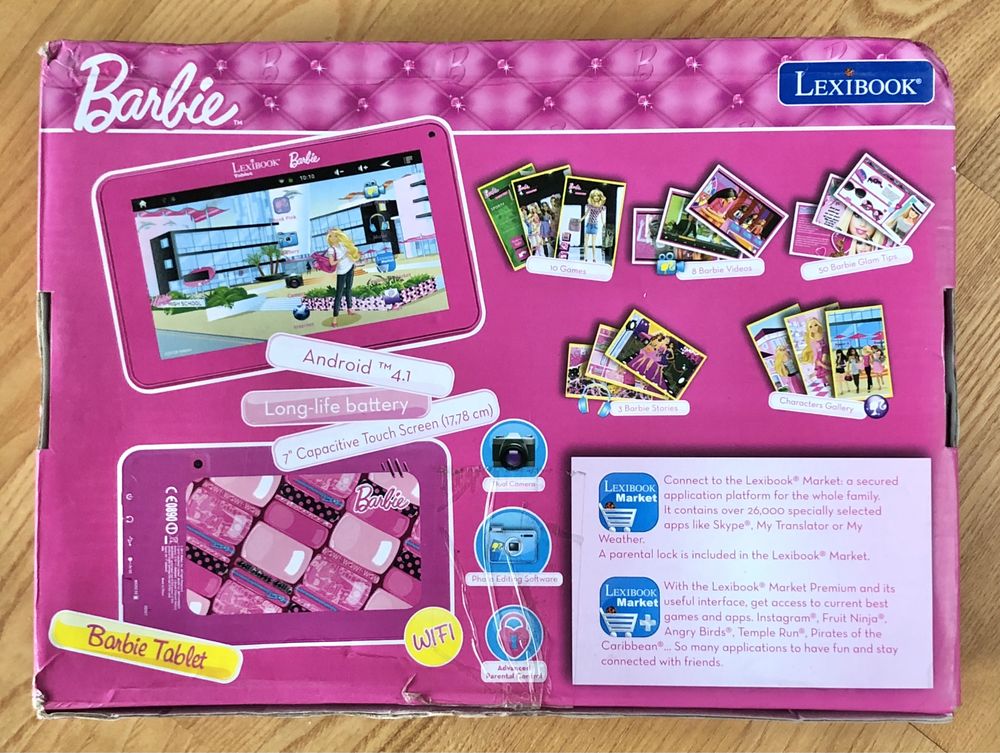 Barbie Tablet Lexibook różowy dla dziewczynki UNIKAT Android 4.1