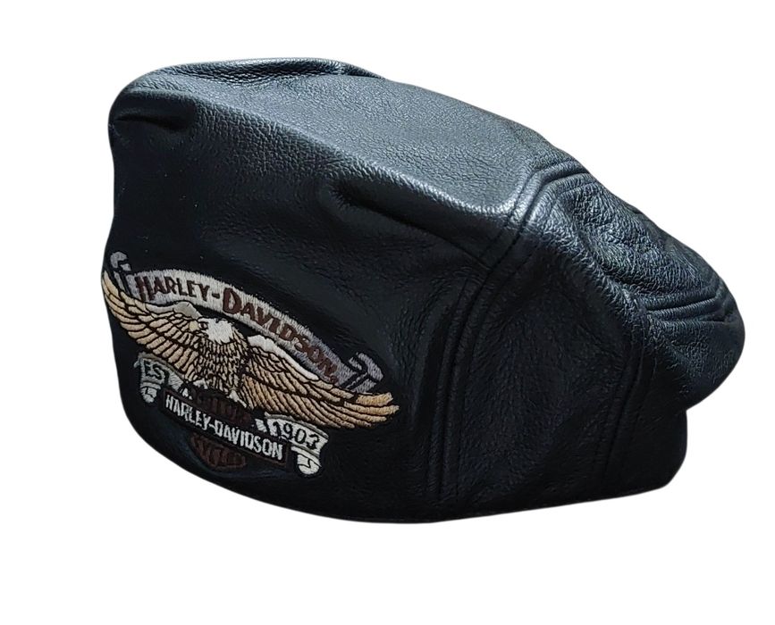 Harley Davidson nowy kaszkiet skóra naturalna r. XL