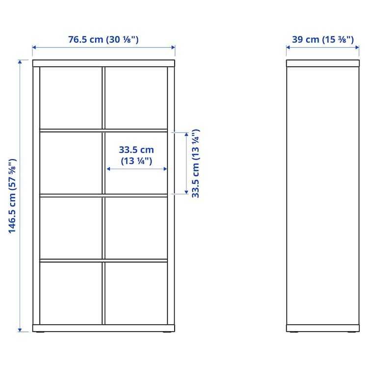Półka dla dziieci  Ikea czarny  KALLAX Regał czarnobrąz 77x147 nowy