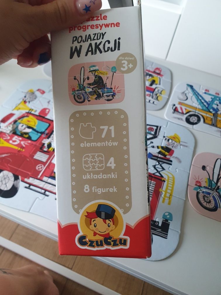 Czuczu puzzle pojazdy w akcji 71 elementów progresywne