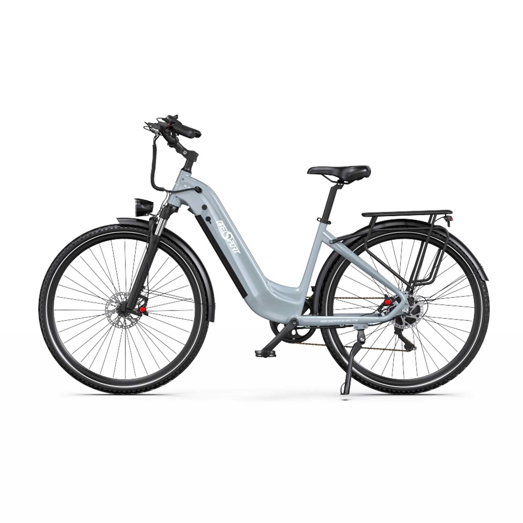 Rower elektryczny ONESPORT OT05 PRO 28" NOWY! Szary/Biały zasięg 140km
