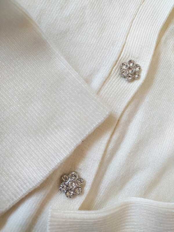 Sweter cienki rozpinany kardigan na L kę