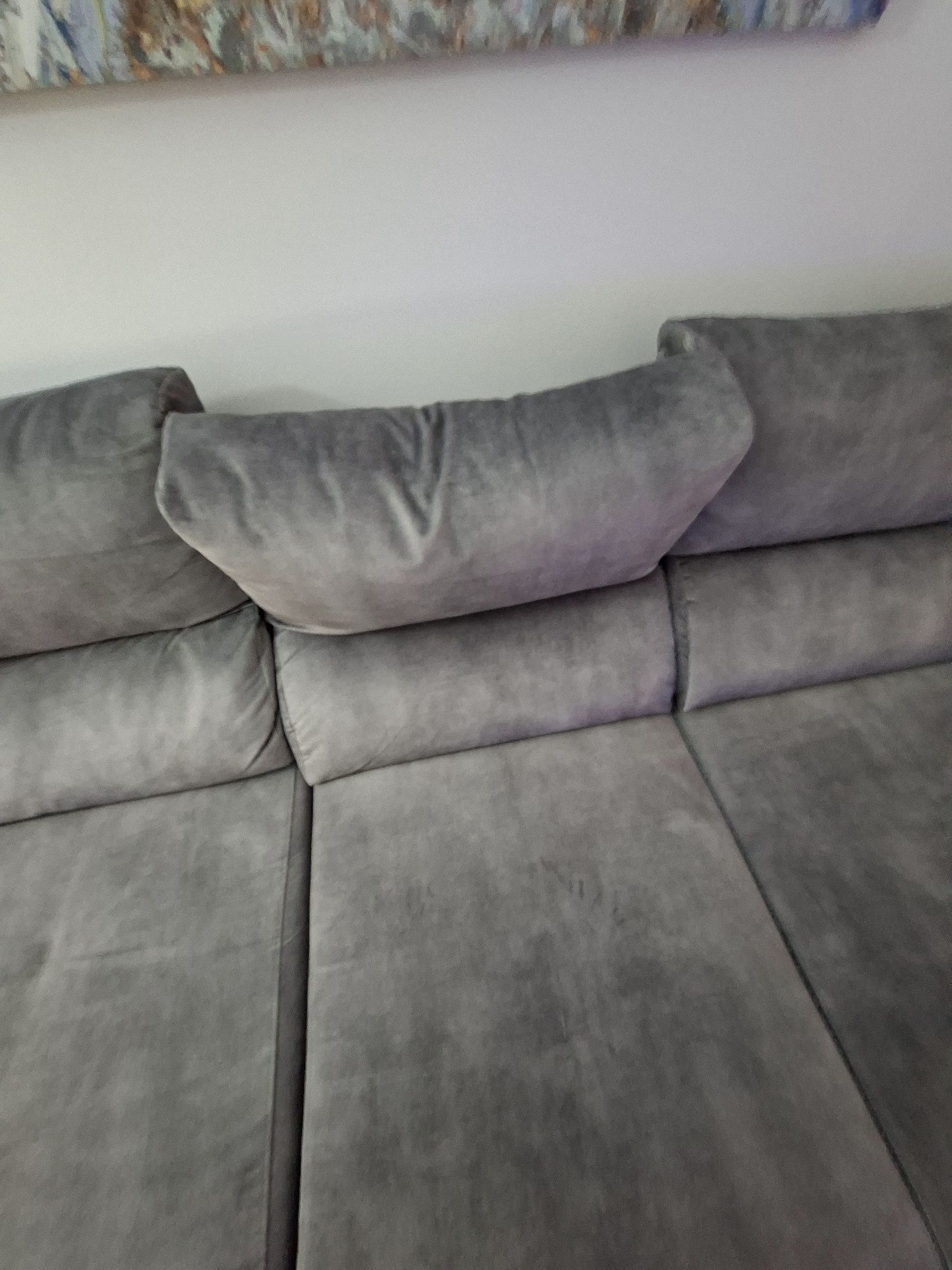Sofa extensível com chaise long, muito confortável