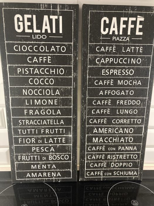 Dekoracje ścienne IKEA „Caffe Gelati”, idealne do kuchni