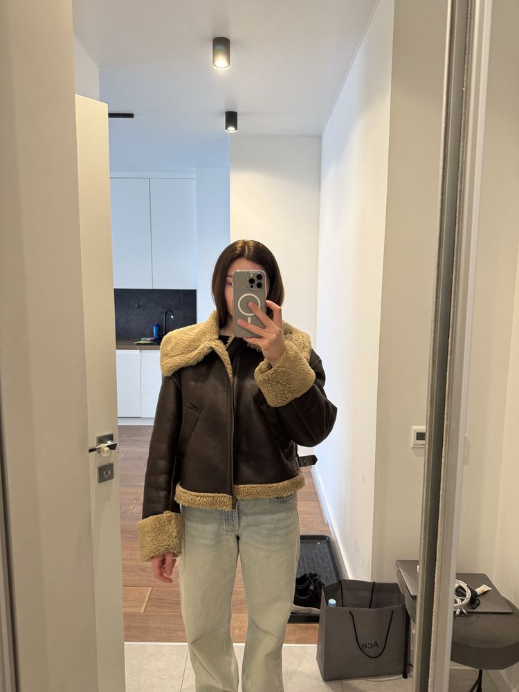 Дублянка коричнева Zara XS