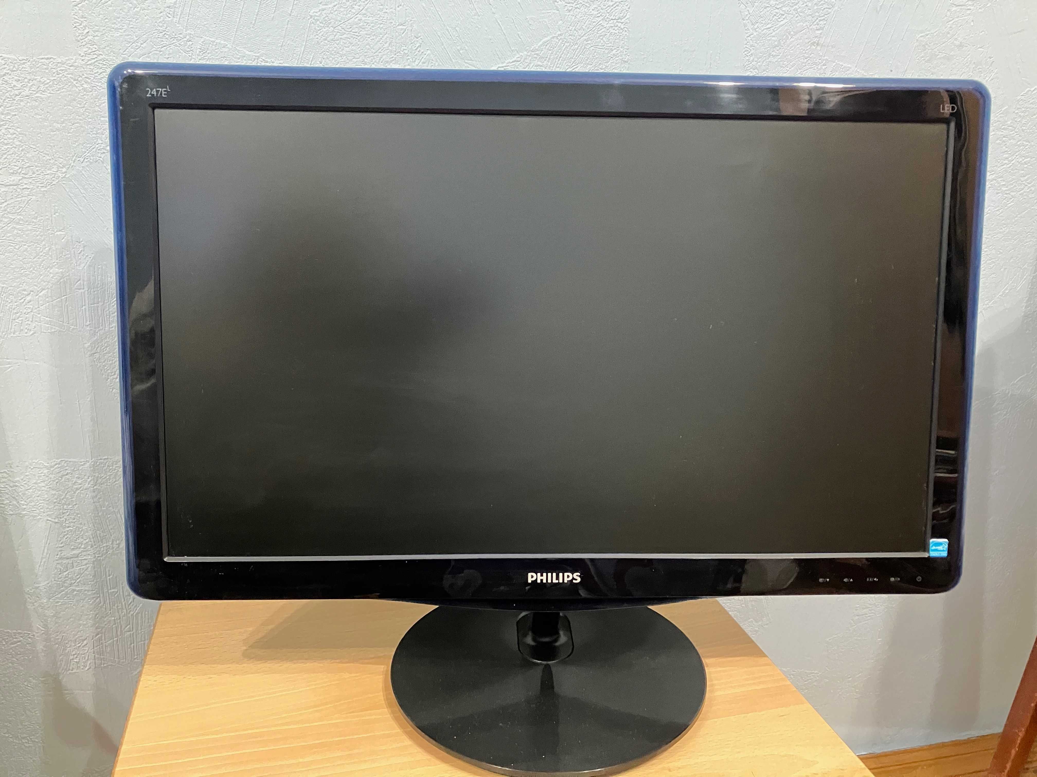 Монитор Philips E-line 247E3LSU2/00 TN / VGA, DVI