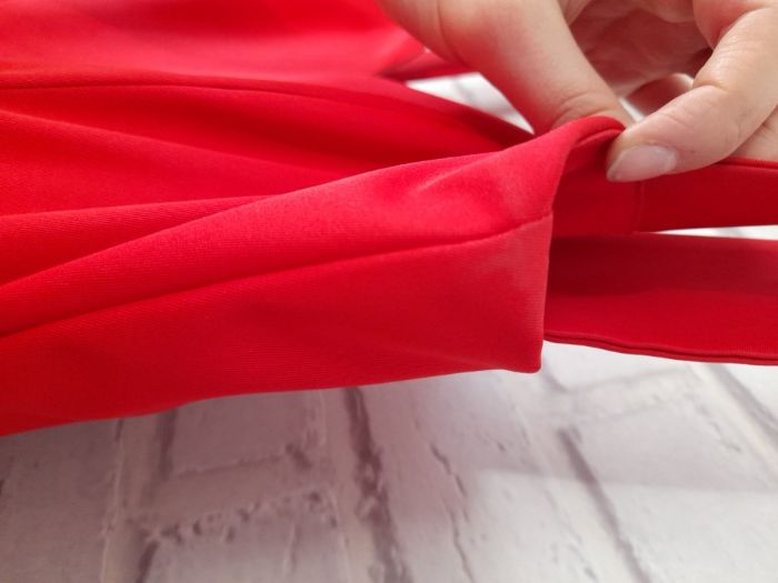 Czerwona rozkloszowana sukienka wesele studniówkę półmetek 18 Talya XS