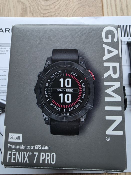 Nie używany Garmin Fenix 7 pro solar z gwarancja do 10.10.2027