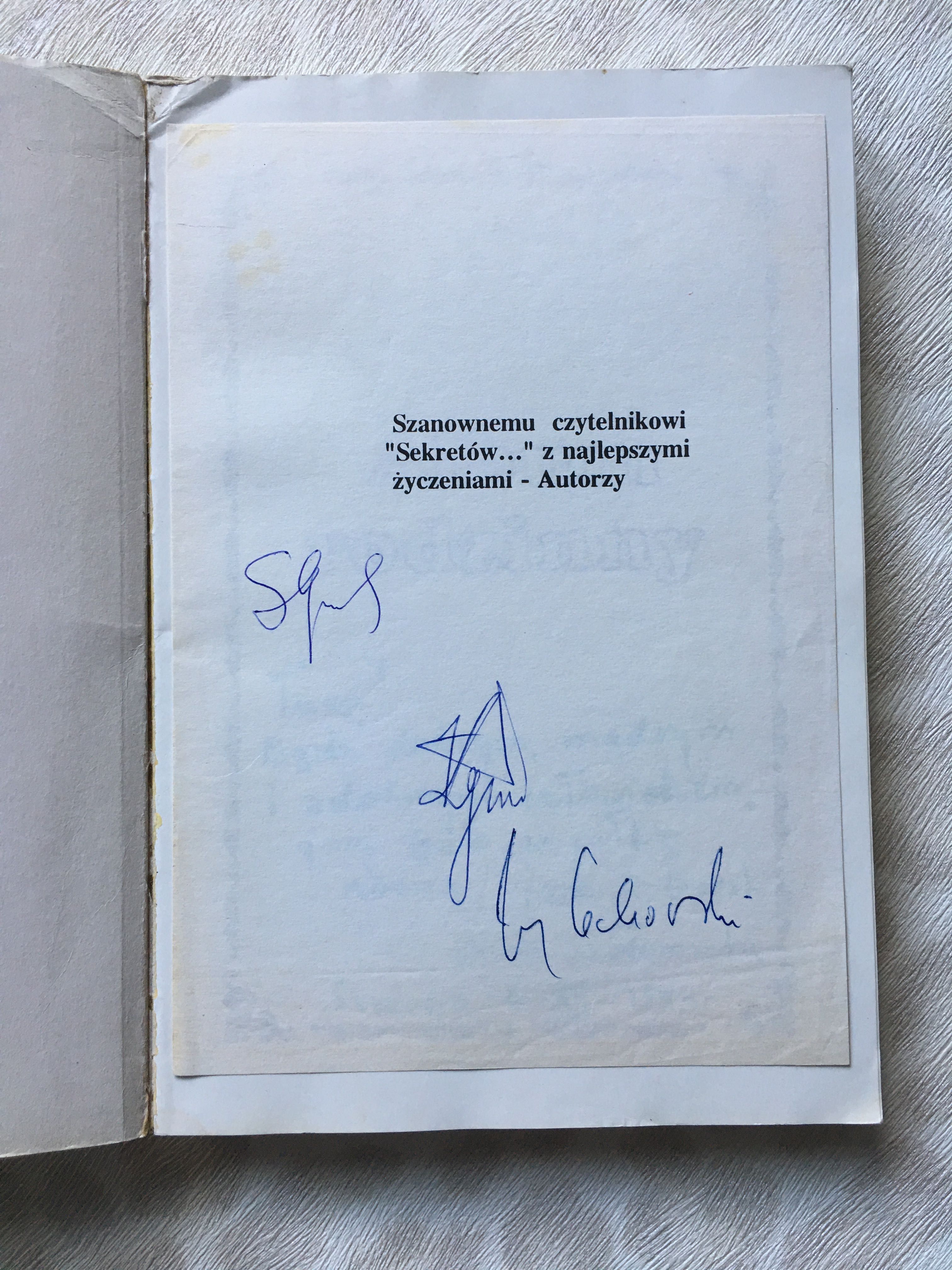 Sekrety trenera Górskiego 70 lat Górski Grzegorczyk Lechowsk AUTOGRAFY