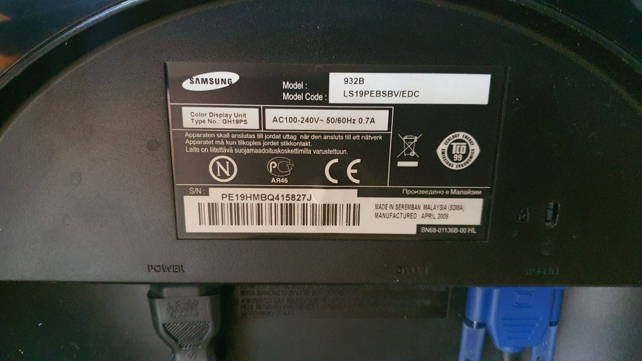 Монітор Samsung 19" SyncMaster 932B матриця TN+film