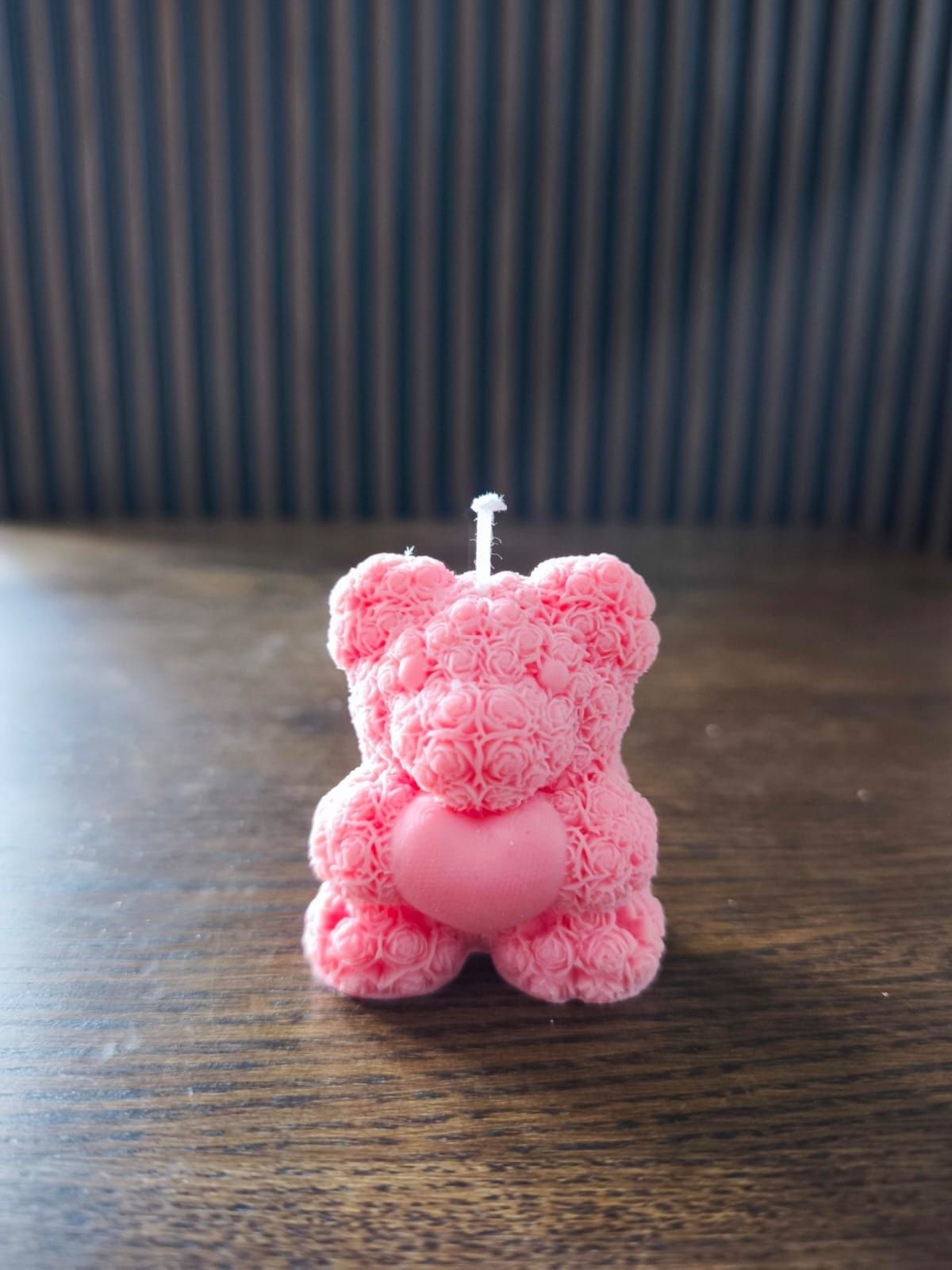 Świeca miś z wosku sojowego. Mini miś. Prezent/ podziękowanie