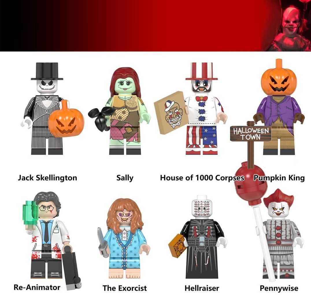 Coleção de bonecos minifiguras Terror nº4 (compatíveis Lego)
