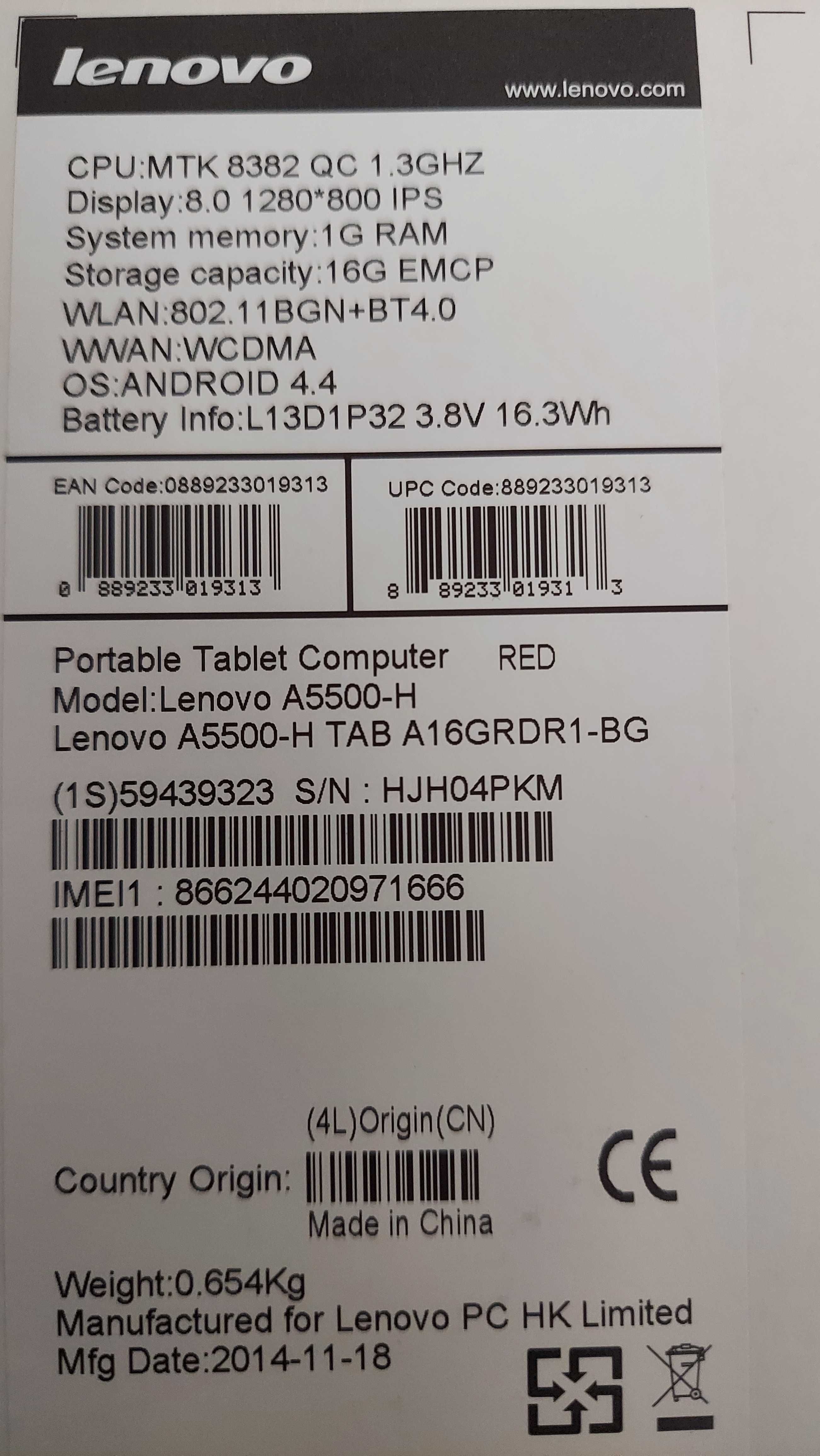 Tablet Lenovo A8-50