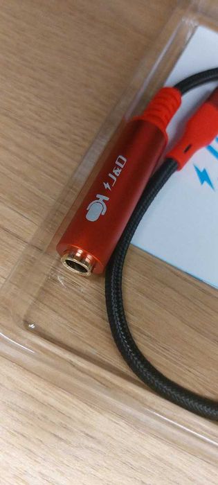 J&D USB-C to 6.35mm TS Female Audio Cable