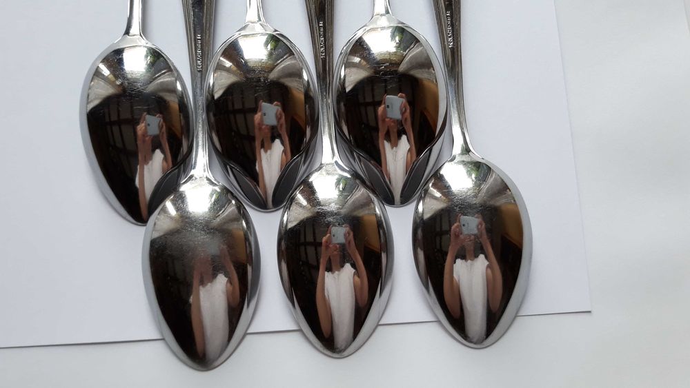 Łyżki obiadowe, BAKELIT, Gerlach, sztućce PRL