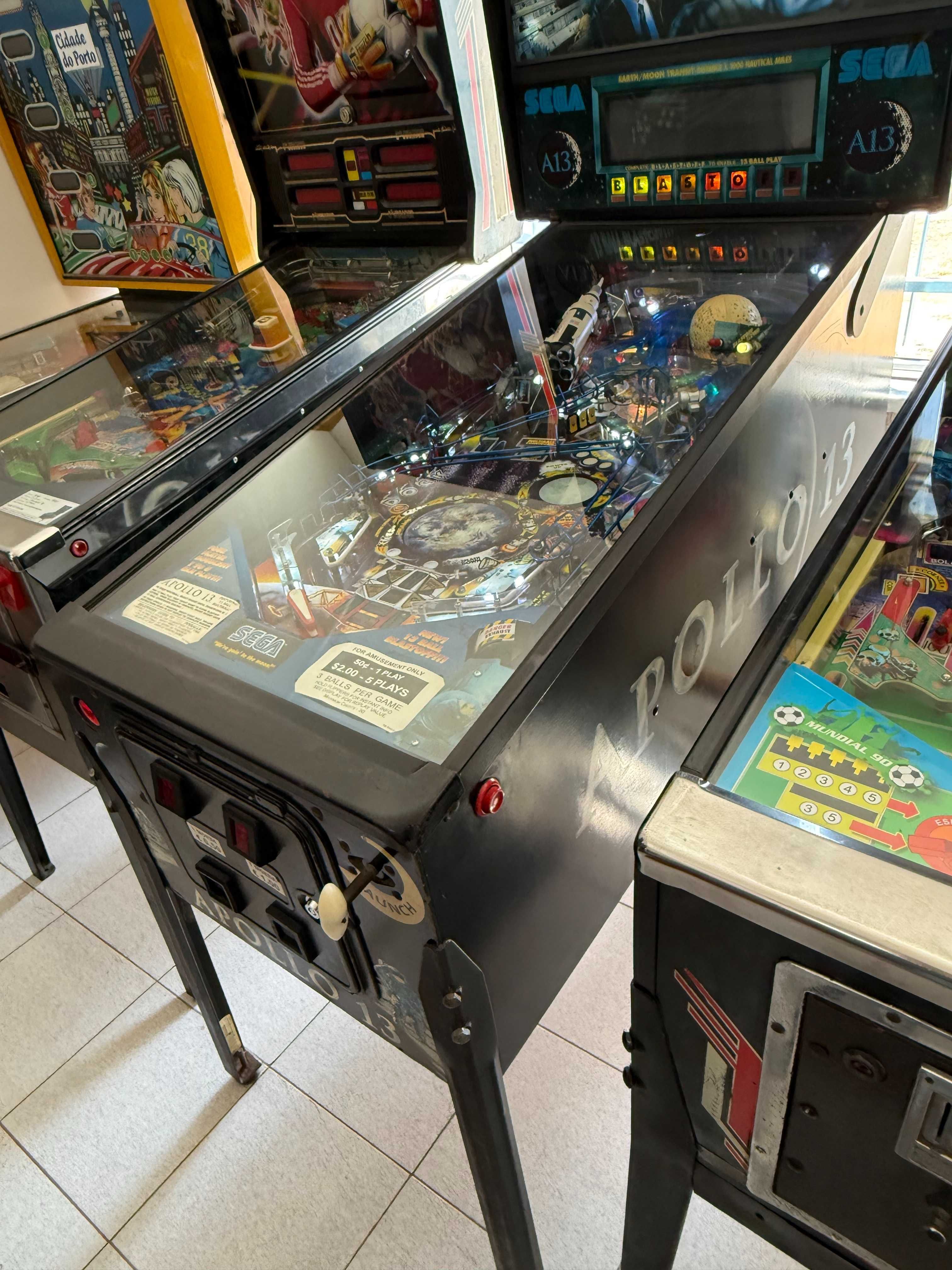 Flipper Temático Apollo 13 – Pronto a Jogar, Excelente Oportunidade