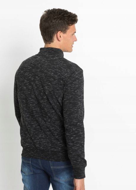 B.P.C męska bluza melanż ze stójką r.S