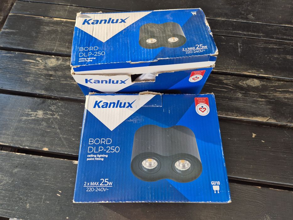 NOWA Oprawa sufitowa czarna Kanlux BORD DLP-250 GU10