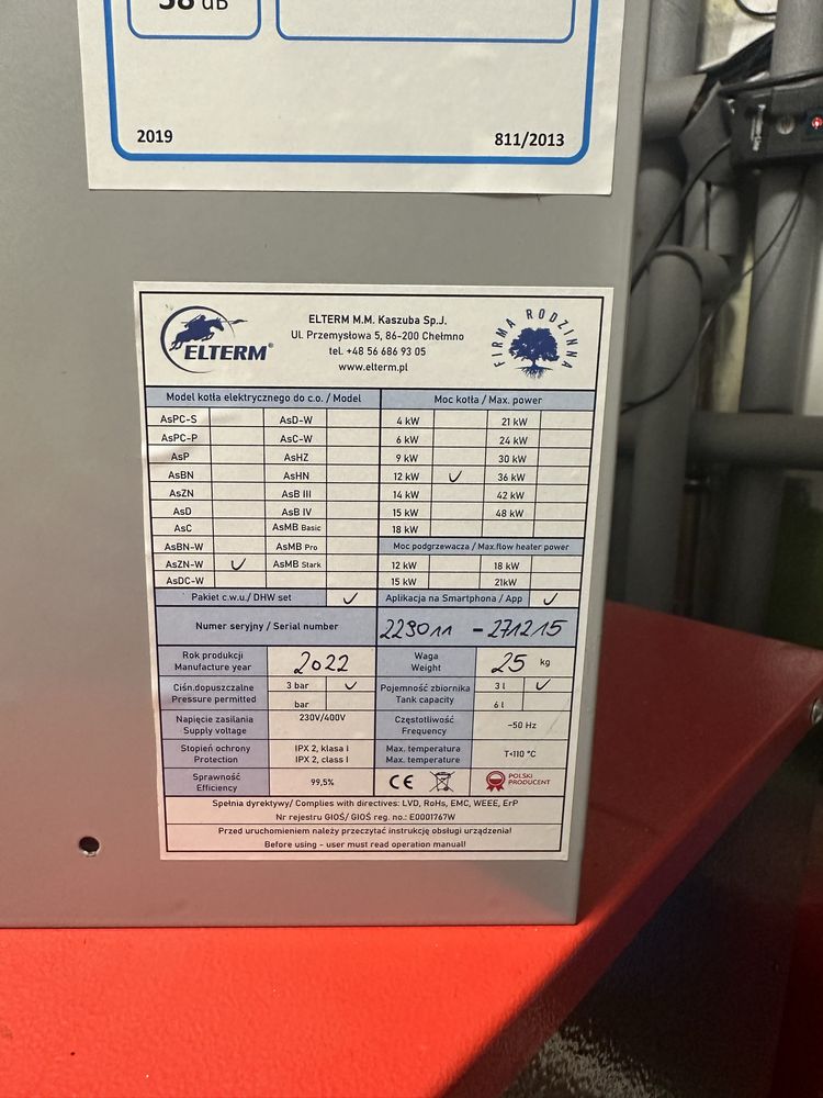 Piec elektryczny elterm Pułkownik 12kW