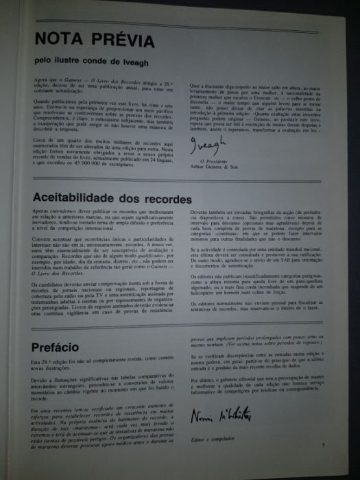 Livro Recordes Do Guinness 1983